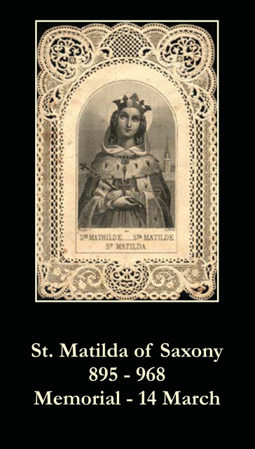 St. Matilda Prayer Card